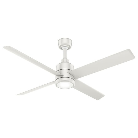 Commercial Ceiling Fan, 6 ft Blade Dia, 8 Speeds, 120V AC, White Polypropylene MPN:76272