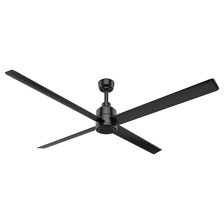 Commercial Ceiling Fan, 8 ft Blade Dia, 8 Speeds, 120V AC, Black Polypropylene MPN:76286
