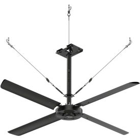 Hunter ECO 8' HVLS Ceiling Fan with 2.5'-4' Downrod 200-240V 1 Phase E08-21P-IP-SM
