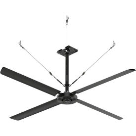 Hunter ECO 10' HVLS Ceiling Fan with 2.5'-4' Downrod 200-240V 1 Phase E10-21P-IP-SM