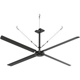 Hunter ECO 12' HVLS Ceiling Fan with 2.5'-4' Downrod 200-240V 1 Phase E12-21P-IP-SM