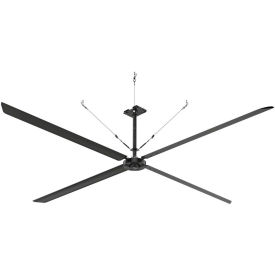 Hunter ECO 18' HVLS Ceiling Fan with 2.5'-4' Downrod 200-240V 1 Phase E18-21P-IP-SM