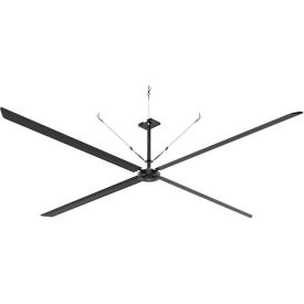 Hunter ECO 20' HVLS Ceiling Fan with 2.5'-4' Downrod 200-240V 1 Phase E20-21P-IP-SM