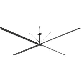 Hunter ECO 24' HVLS Ceiling Fan with 2.5'-4' Downrod 200-240V 1 Phase E24-21P-IP-SM