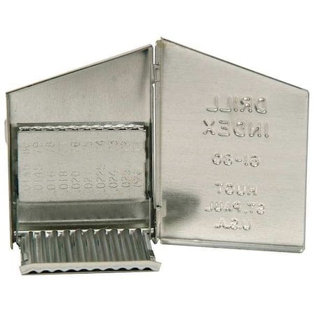 Drill Bit Case, Jobber Length, Steel MPN:10400