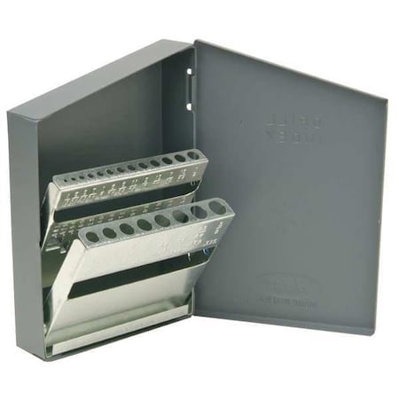 Drill Bit Case, Jobber Length, Steel MPN:10450