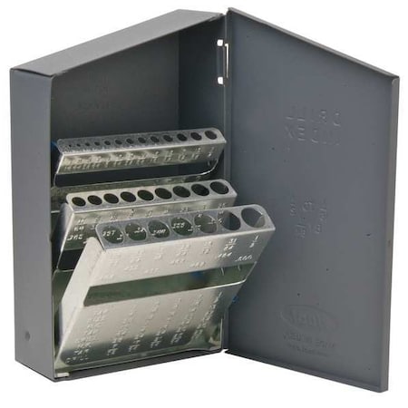 Drill Bit Case, Jobber Length, Steel MPN:10550