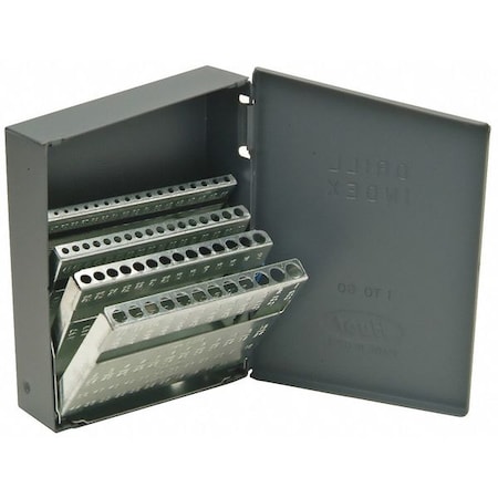 Drill Bit Case, Jobber Length, Steel MPN:10600