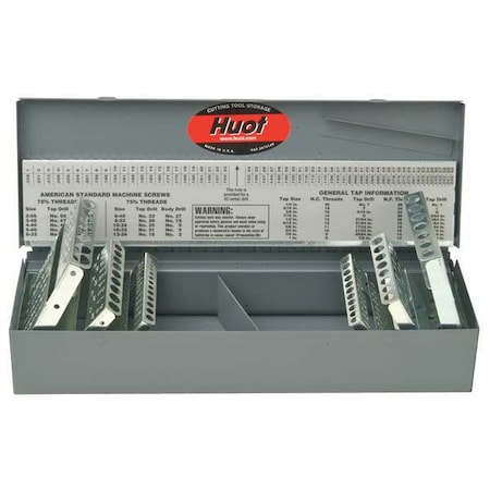 Combination Jobber Length Drill Bit Index, Holds 115 Pieces MPN:11700