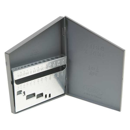 Drill Bit Case, Jobber Length, Steel MPN:12750