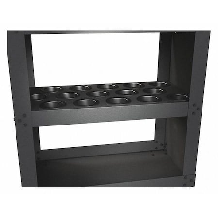 CNC Tool Cart, HSK100A Toolholder Shelf MPN:14185