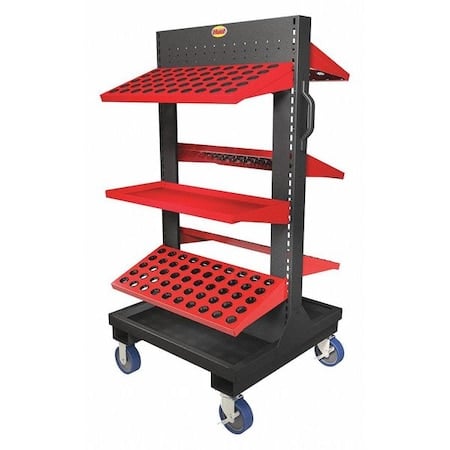 CNC Tool Cart Tree, 5C Collets, 5 Shelves MPN:55974