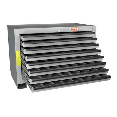 Super Chest Combination Tool Chest/Cabinet, 8 Drawer, Gray, Steel, 34 in W x 19 in D x 23 in H MPN:13530