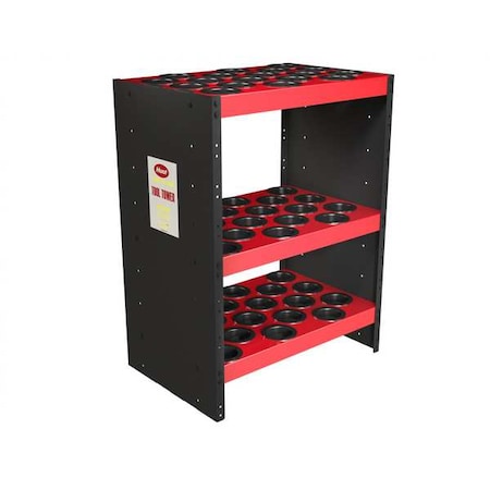Tool Holder, 0 Drawer, Red, Steel, 27-1/2 in W x 18-1/2 in D x 36 in H MPN:13880
