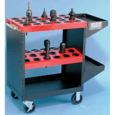 ToolScoot Tool Cabinet, Red, Steel, 18 in W x 35-1/4 in D x 35 in H MPN:13986