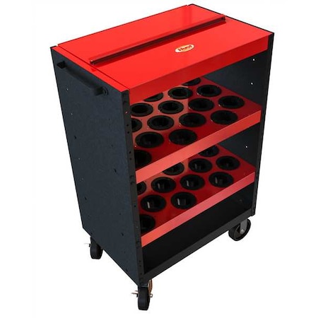 ToolScoot Cart, Black/Red, Steel, 18-1/2 in D x 42-1/4 in H MPN:14950