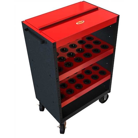 ToolScoot Cart, Black/Red, Steel, 18-1/2 in D x 42 in H MPN:14985