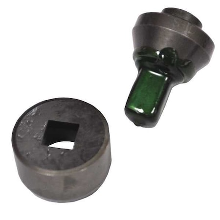 Punch/Die Set, Square, Hydraulic, 1/4 In MPN:SHD-14SQ