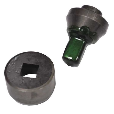 Punch/Die Set, Square, Hydraulic, 17/32 In MPN:SHD-1732SQ