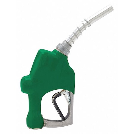 FuelNozzle, Green, 1in, NPT, 7inAlumSpout MPN:026810N-03