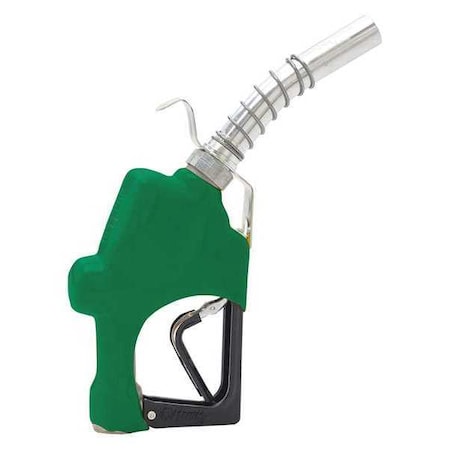 FuelNozzle, Green, 1in, NPT, 7inAlumSpout MPN:045703N-03