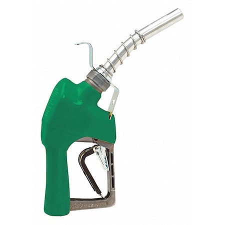FuelNozzle, Green, 3/4in, NPT, 7inAlumSpout MPN:337003N-03