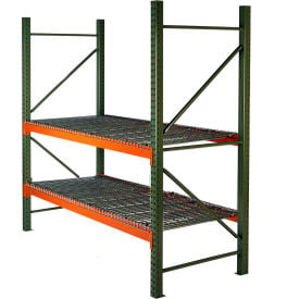 Husky Rack & Wire Teardrop Pallet Rack Starter With Wire Deck - 96
