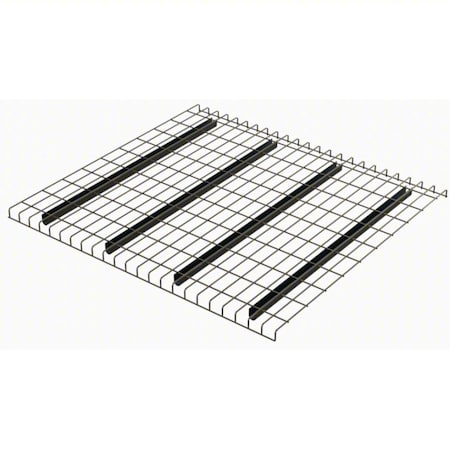 Pallet Rack Decking, 1 1/2 in H, 46 in W, 42 in D, Silver MPN:4246A4