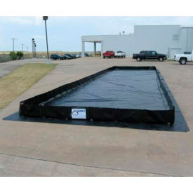 Husky Portable Patriot Angle Berm 30 oz. Vinyl 12' x 12' Blue P-12121v30-BL P-12121v30-BL