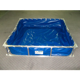 Husky Aluminum Frame PVC Decontamination Pool ALFDP-48 - 22 Oz. Thickness 48x55x12 - 230 Gal. Blue ALFDP-48-BL