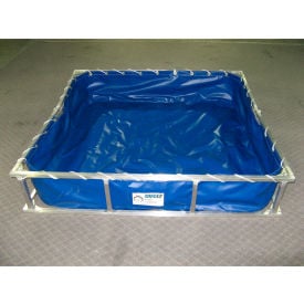 Husky Aluminum Frame PVC Decontamination Pool ALFDP-55 - 22 Oz. Thickness 60x45x12 - 180 Gal. Green ALFDP-55-GN