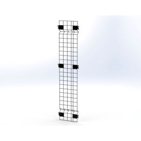 Husky Rack & Wire™ Welded Wire Security Partition Panel 1'W x 4'H Black V0104