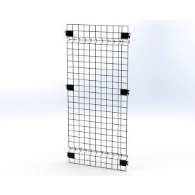 Husky Rack & Wire™ Welded Wire Security Partition Panel 2'W x 4'H Black V0204