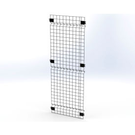 Husky Rack & Wire™ Welded Wire Security Partition Panel 2'W x 5'H Black V0205