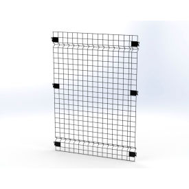 Husky Rack & Wire™ Welded Wire Security Partition Panel 3'W x 4'H Black V0304