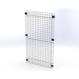 Husky Rack & Wire™ Welded Wire Security Partition Panel 3'W x 5'H Black V0305