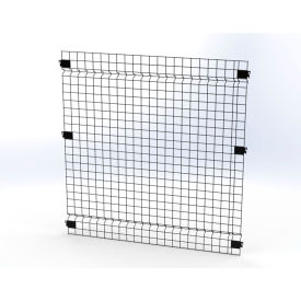 Husky Rack & Wire™ Welded Wire Security Partition Panel 4'W x 4'H Black V0404