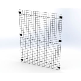Husky Rack & Wire™ Welded Wire Security Partition Panel 4'W x 5'H Black V0405