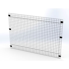 Husky Rack & Wire™ Welded Wire Security Partition Panel 5'W x 4'H Black V0504