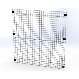 Husky Rack & Wire™ Welded Wire Security Partition Panel 5'W x 5'H Black V0505