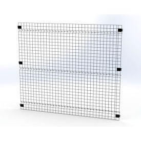 Husky Rack & Wire™ Welded Wire Security Partition Panel 6'W x 5'H Black V0605