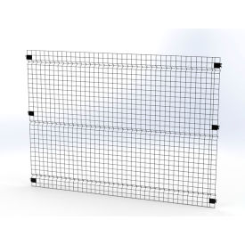 Husky Rack & Wire™ Welded Wire Security Partition Panel 7'W x 5'H Black V0705