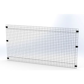 Husky Rack & Wire™ Welded Wire Security Partition Panel 8'W x 4'H Black V0804