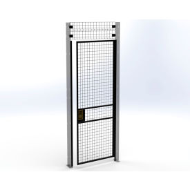 Husky Rack & Wire™ Welded Wire Security Partition Swing Door HRSO 3'W x 8'H Black V220308-094