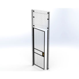 Husky Rack & Wire™ Welded Wire Security Partition Swing Door HLSO 3'W x 10'H Black V220310-091