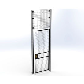 Husky Rack & Wire™ Welded Wire Security Partition Swing Door HRSO 3'W x 10'H Black V220310-094
