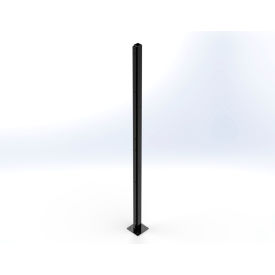 Husky Rack & Wire™ Welded Wire Security Partition 3-Way Post 8'H Black V5508W