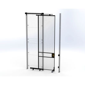 Husky Rack & Wire™ Welded Wire Security Partition Tunnel Slide Door 3'W x 10'H Black V590310