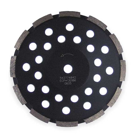 Segment Cup Wheel, Diamond, Sgl, 7x5/8-11 MPN:LW1-5