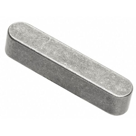 Oversized Machine Key, Round End, Steel, Plain, 18 mm L, 5 mm Sq MPN:320505-018